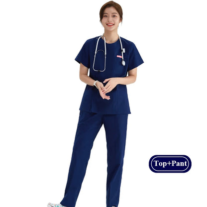Zipper Nurse Scrub Set