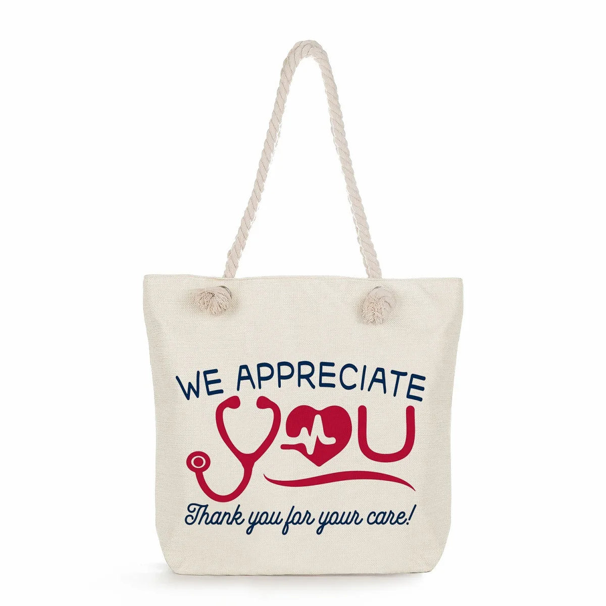 Printed Nurse Canvas Tote Bag