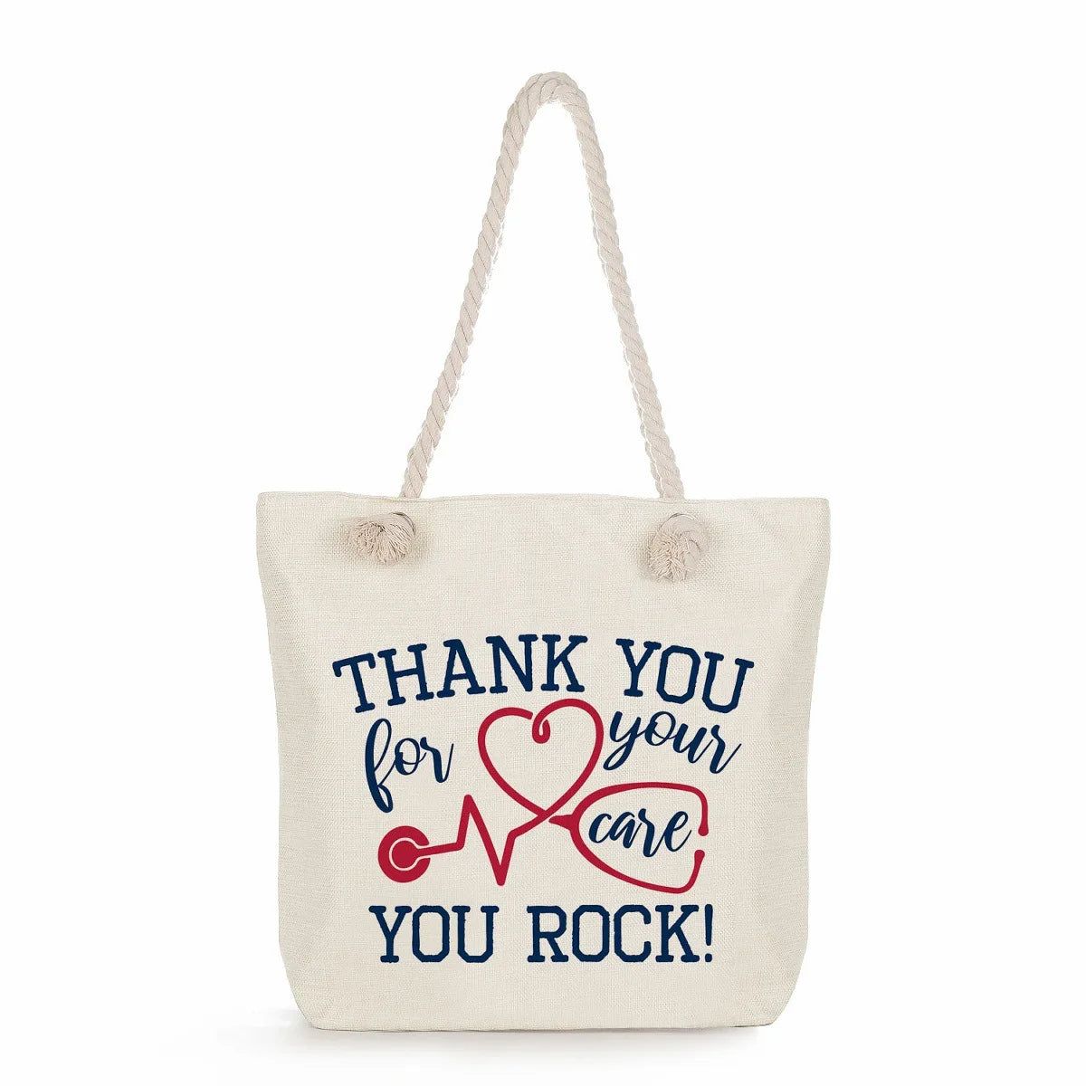 Printed Nurse Canvas Tote Bag