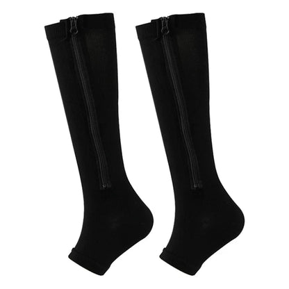 Zipper Compression Support Socks
