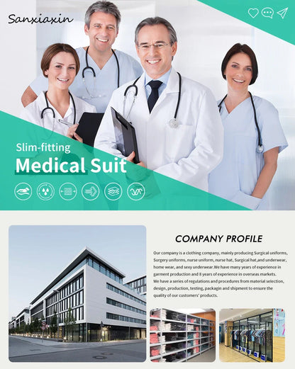 Quick-Dry Medical Scrubs Set Professional