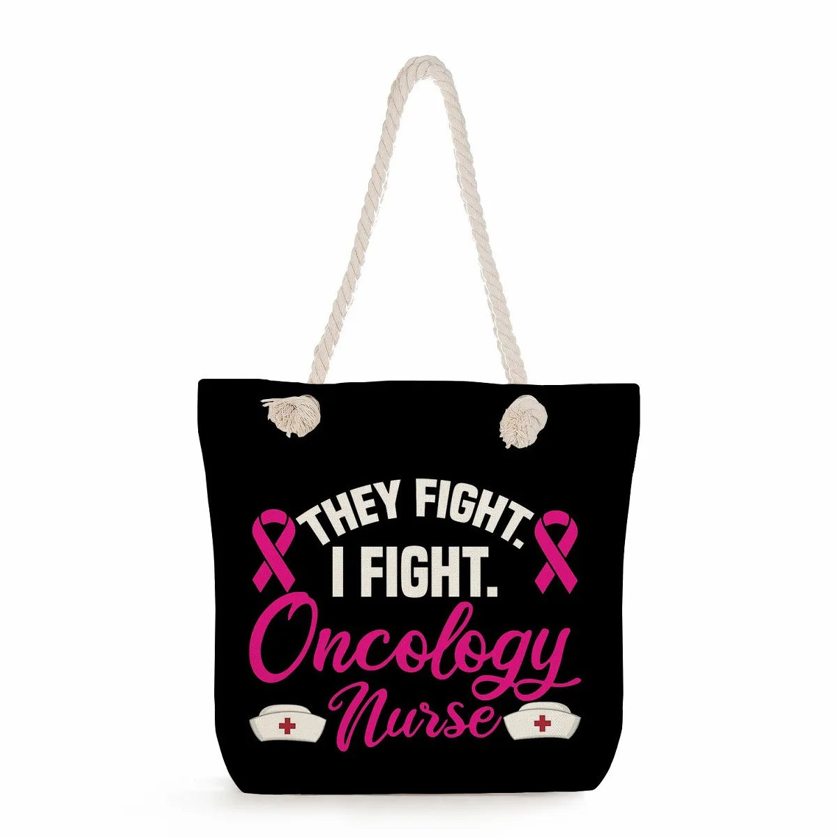 Printed Nurse Canvas Tote Bag
