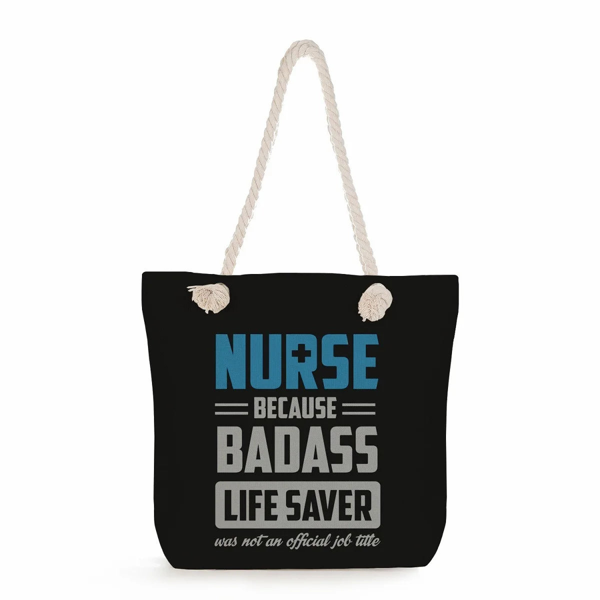Printed Nurse Canvas Tote Bag