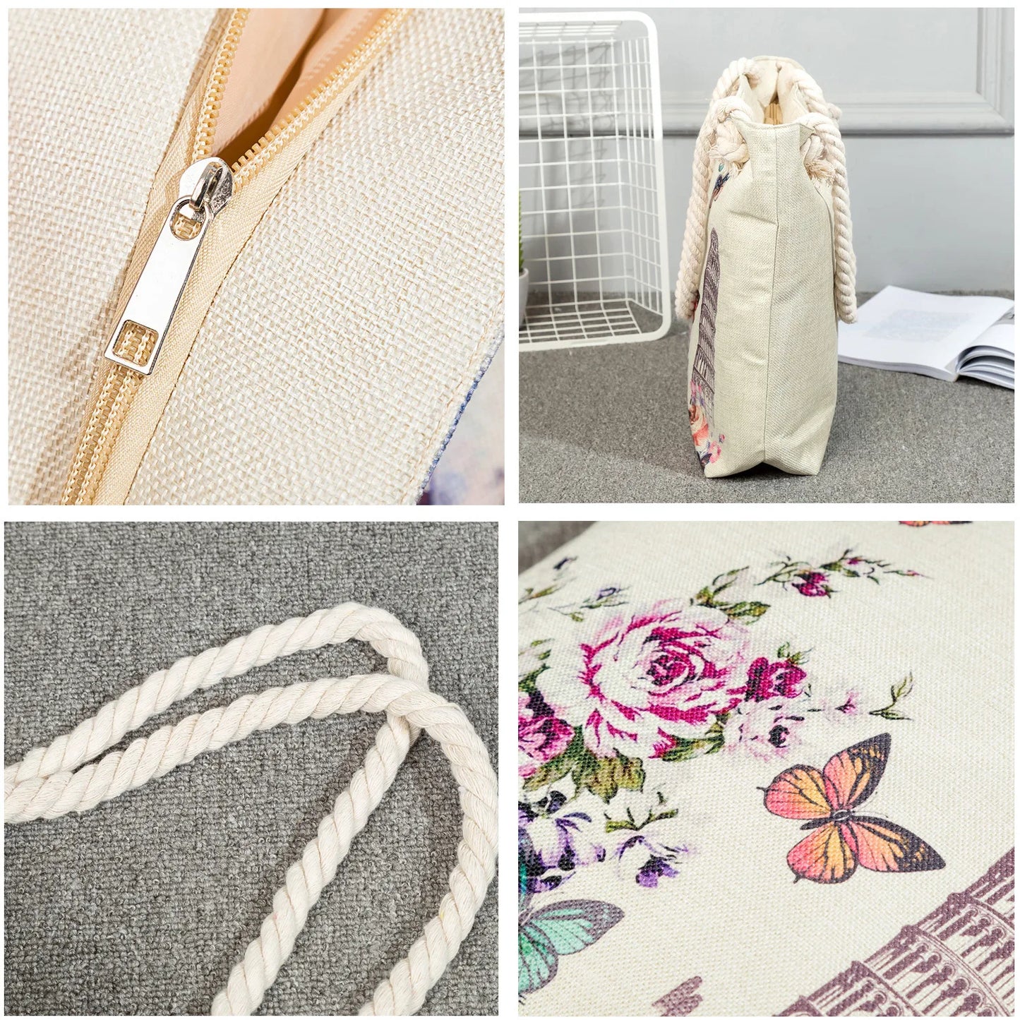 Printed Nurse Canvas Tote Bag