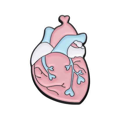 Medical Organ Enamel Brooch Set