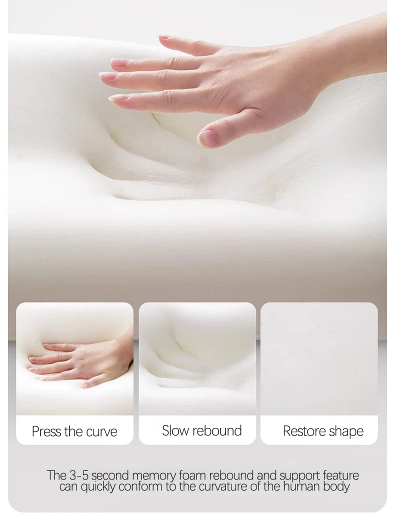 Ergonomic Memory Foam Support Pillow