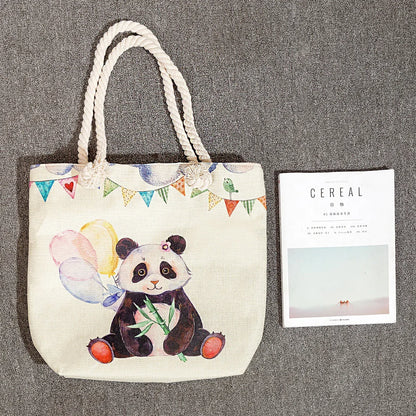 Printed Nurse Canvas Tote Bag