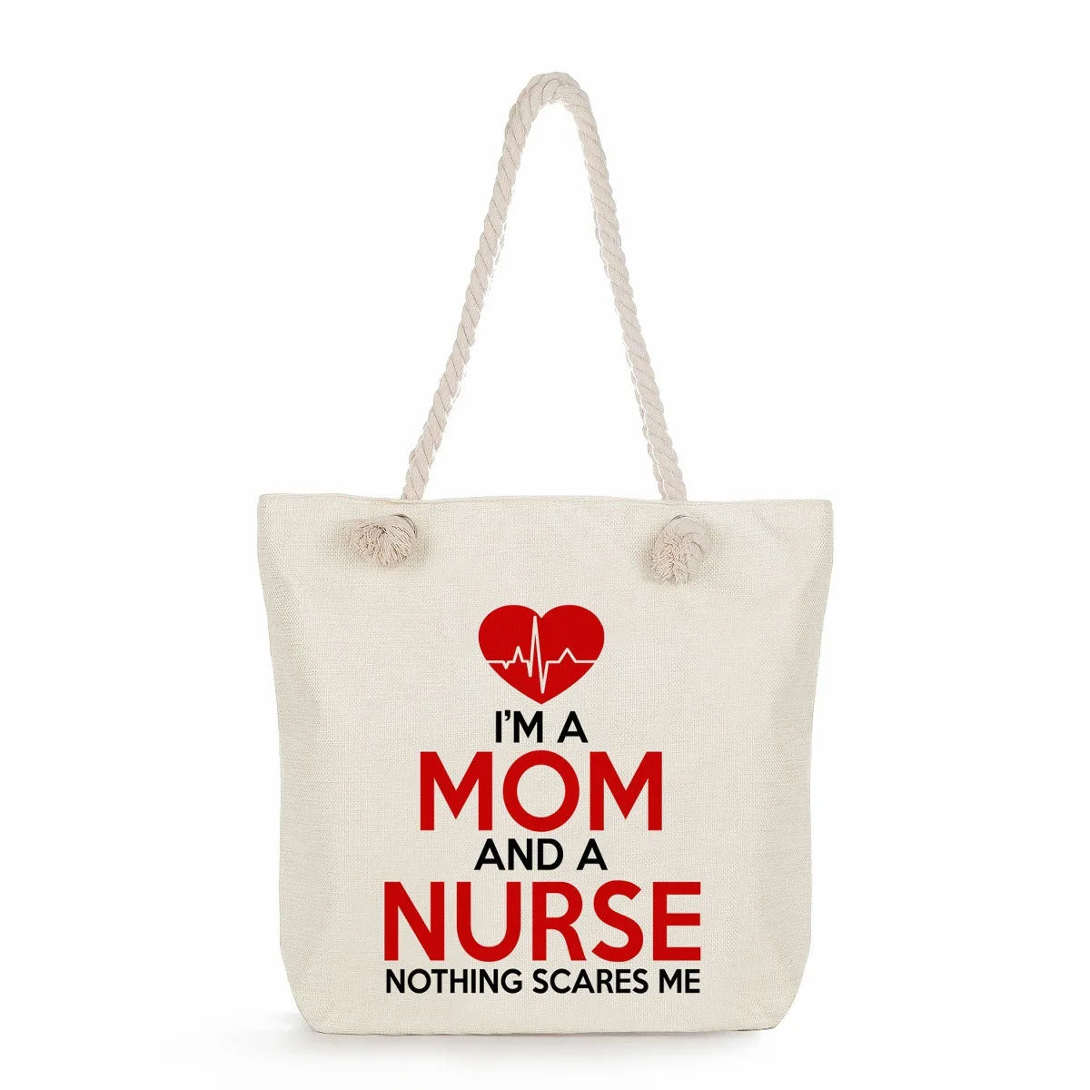 Printed Nurse Canvas Tote Bag