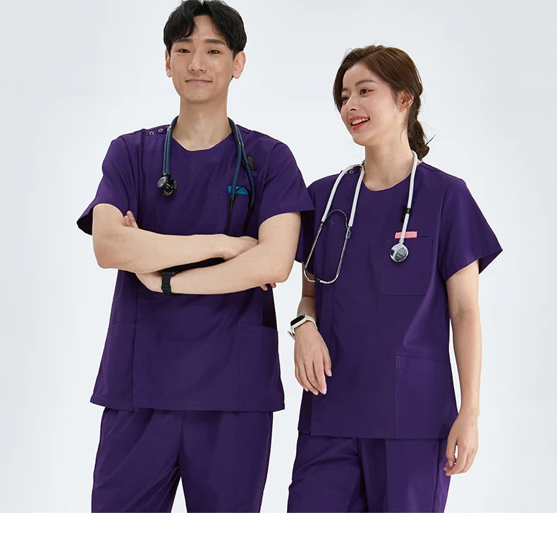 Zipper Nurse Scrub Set