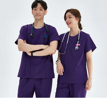 Zipper Nurse Scrub Set