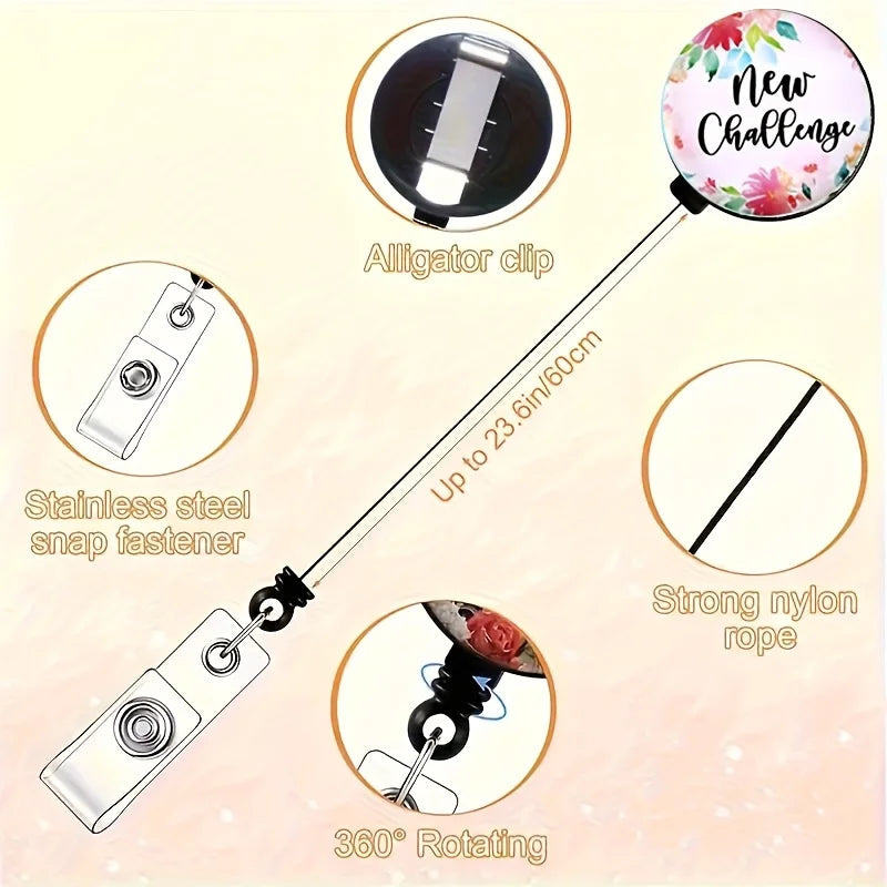 Cute Nurse Badge Reel