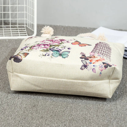 Printed Nurse Canvas Tote Bag