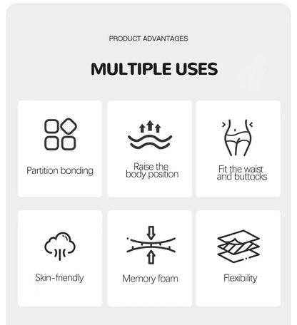 Ergonomic Memory Foam Support Pillow