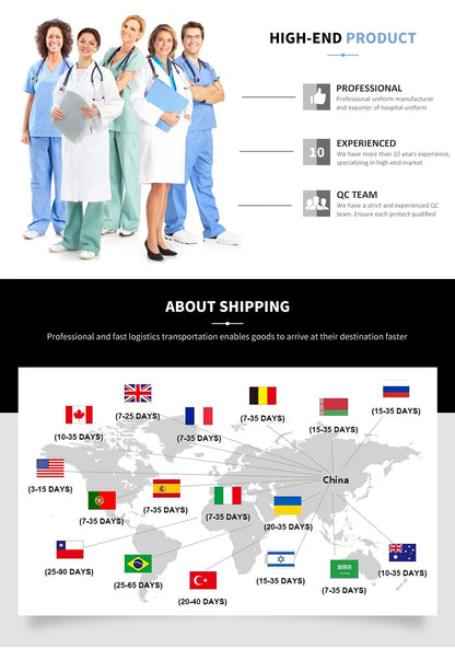 Unisex Medical Scrubs Set V-Neck Jogger