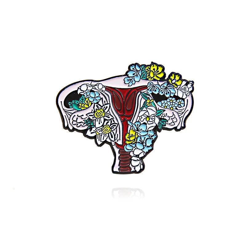 Medical Organ Enamel Brooch Set