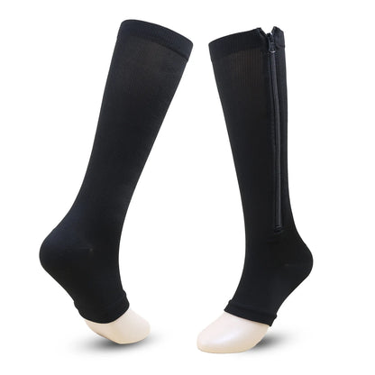 Zipper Compression Support Socks