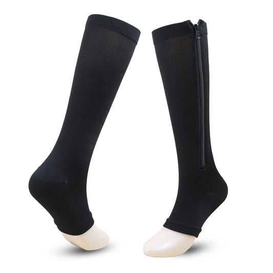 Zipper Compression Support Socks