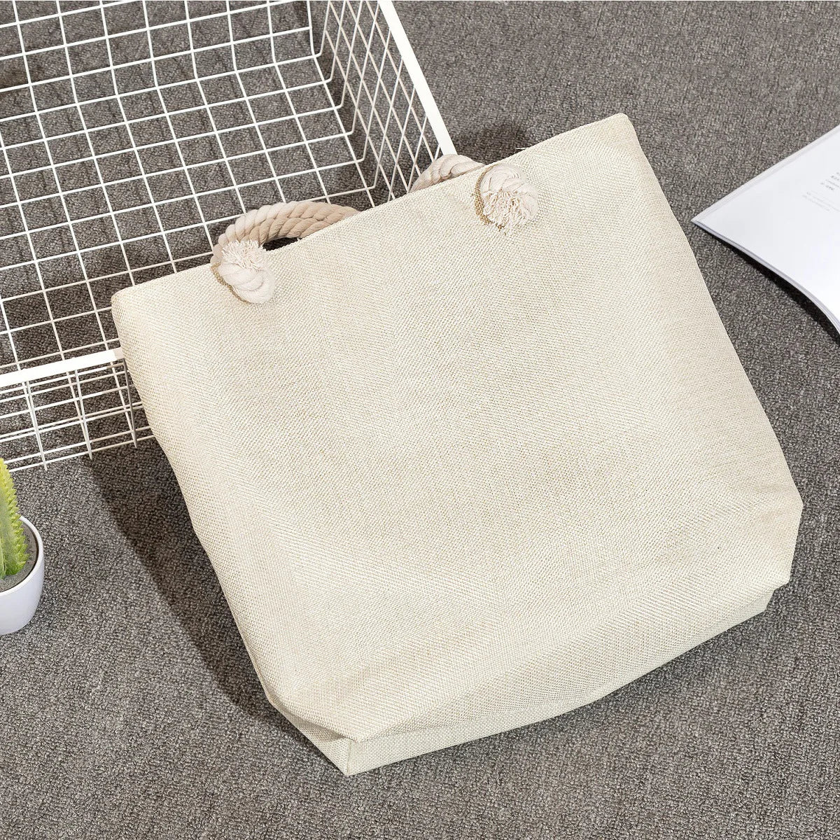 Printed Nurse Canvas Tote Bag