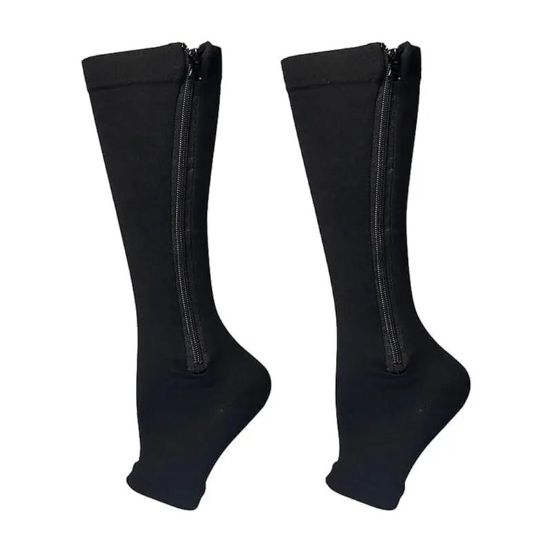 Zipper Compression Support Socks