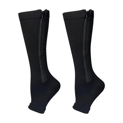 Zipper Compression Support Socks