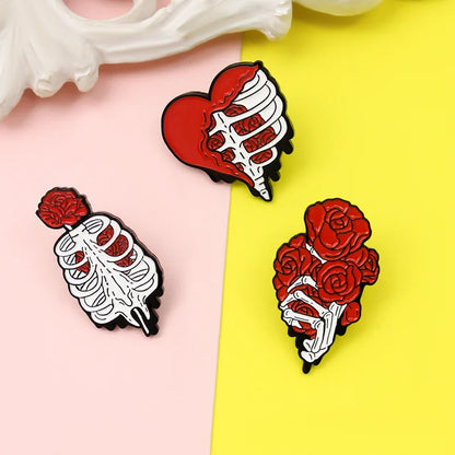 Medical Organ Enamel Brooch Set