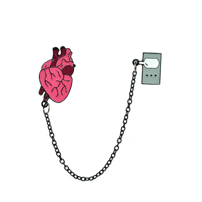 Medical Organ Enamel Brooch Set