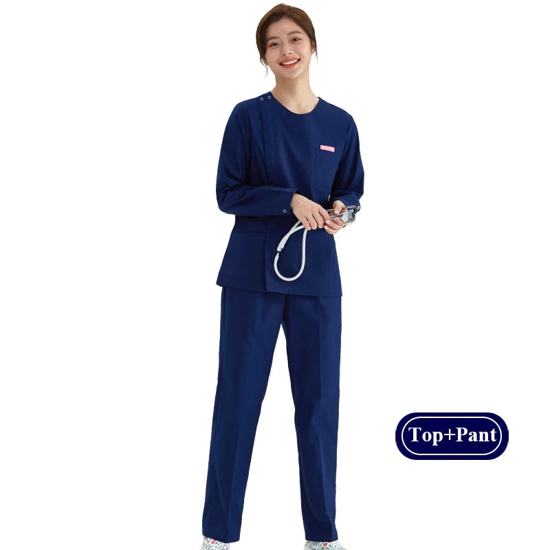 Zipper Nurse Scrub Set