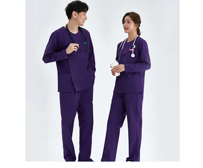 Zipper Nurse Scrub Set