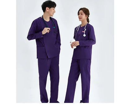 Zipper Nurse Scrub Set