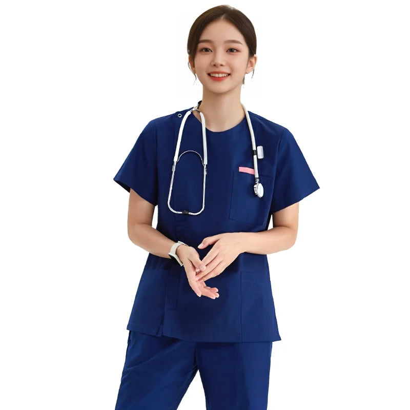 Zipper Nurse Scrub Set